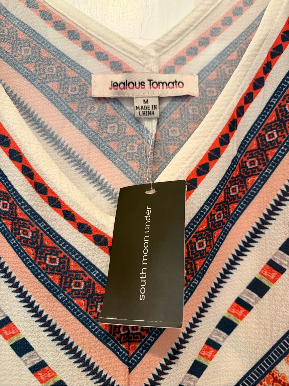 NWT Jealous Tomato South Moon Under Boho Paisley Print Handkerchief Slip Dress - Picture 7 of 10